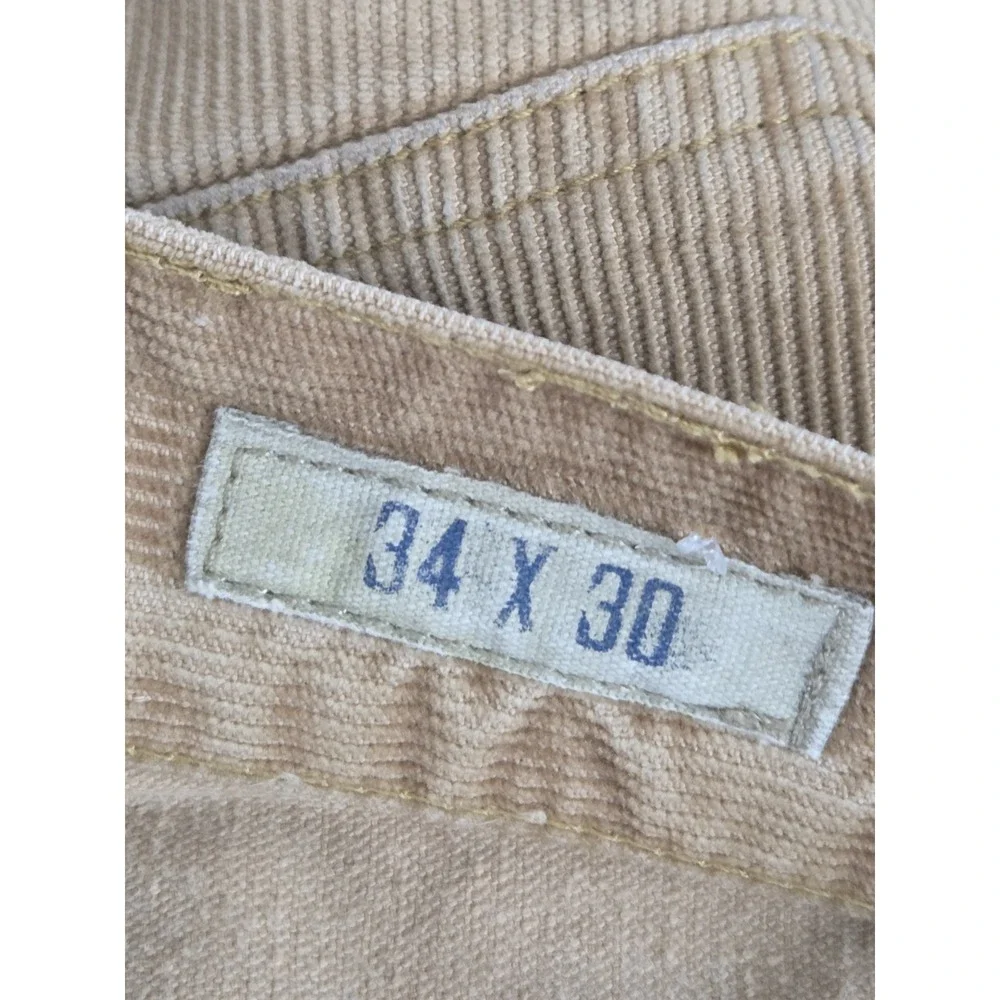 Polo Ralph Lauren Corduroy Pants 34x30 Brown‎ Retro 90s Vintage Straight Leg